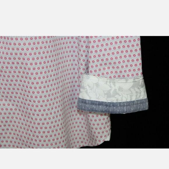 TED BAKER LONDON MENS SIZE 5 /XL LONG SLEEVE BUTTON FRONT FLIP CUFF SHIRT - Picture 5 of 8